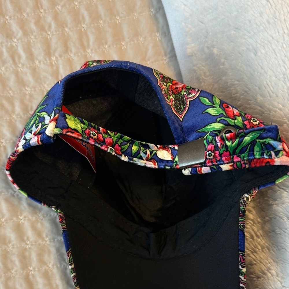 Blue Floral Baseball Cap - Picture 5 of 7
